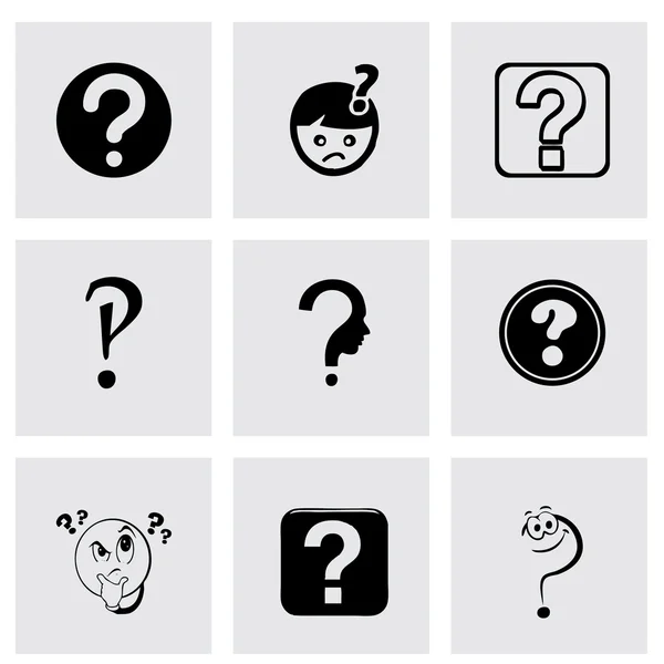 Vector FAQ icons set — Stock Vector