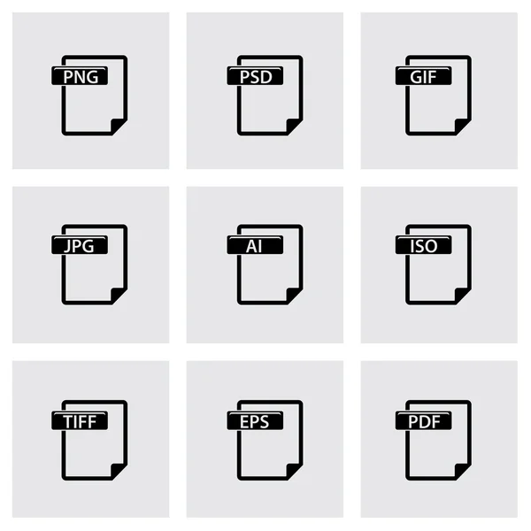 矢量文件类型图标集 — 图库矢量图片