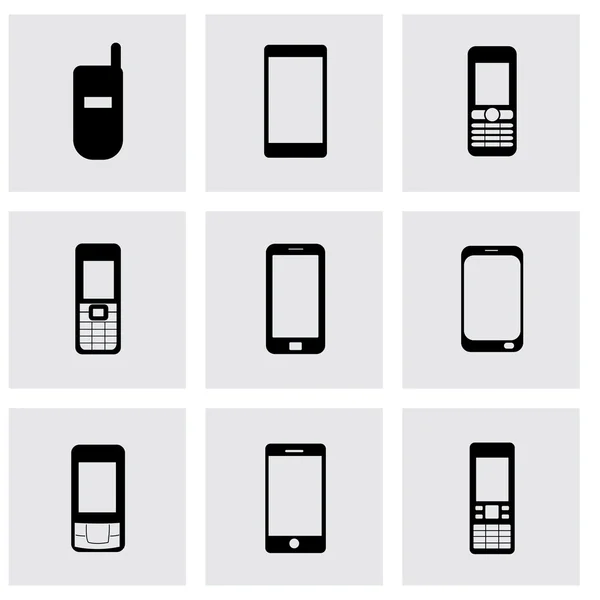 Vector mobile icons set — Stock Vector