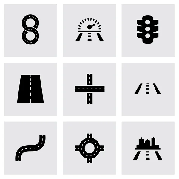 Set di icone stradali vettoriali — Vettoriale Stock