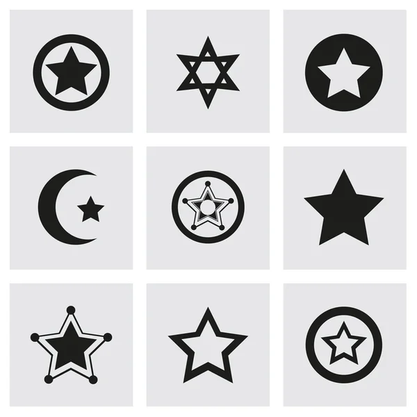Vector estrellas icono conjunto — Archivo Imágenes Vectoriales