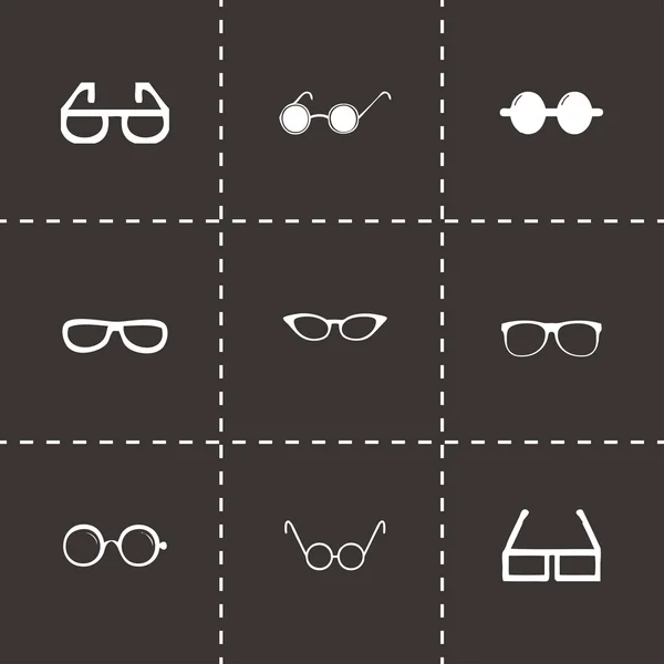 Set de iconos de gafas vectoriales — Vector de stock