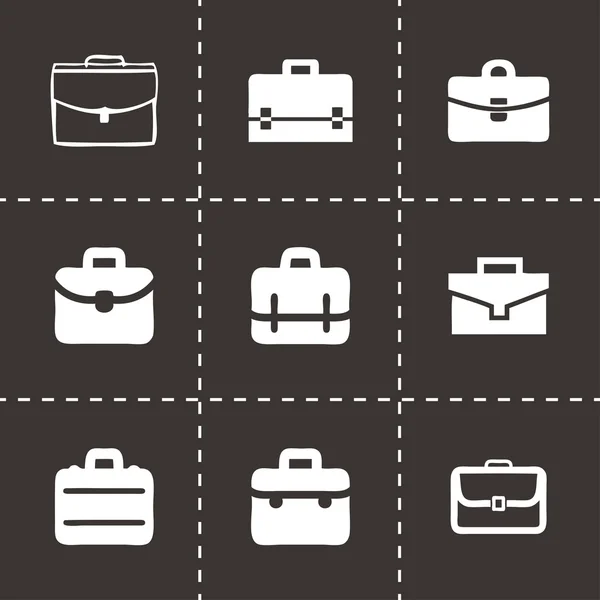 Vektor Aktenkoffer Icon Set — Stockvektor