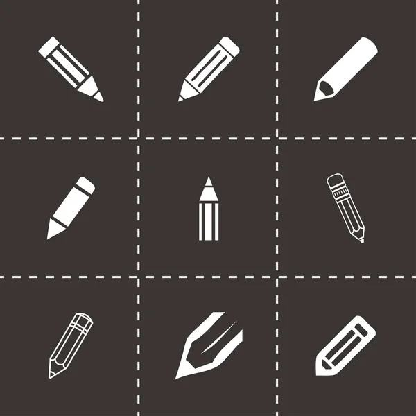 Vector pencil icon set Vector Graphics