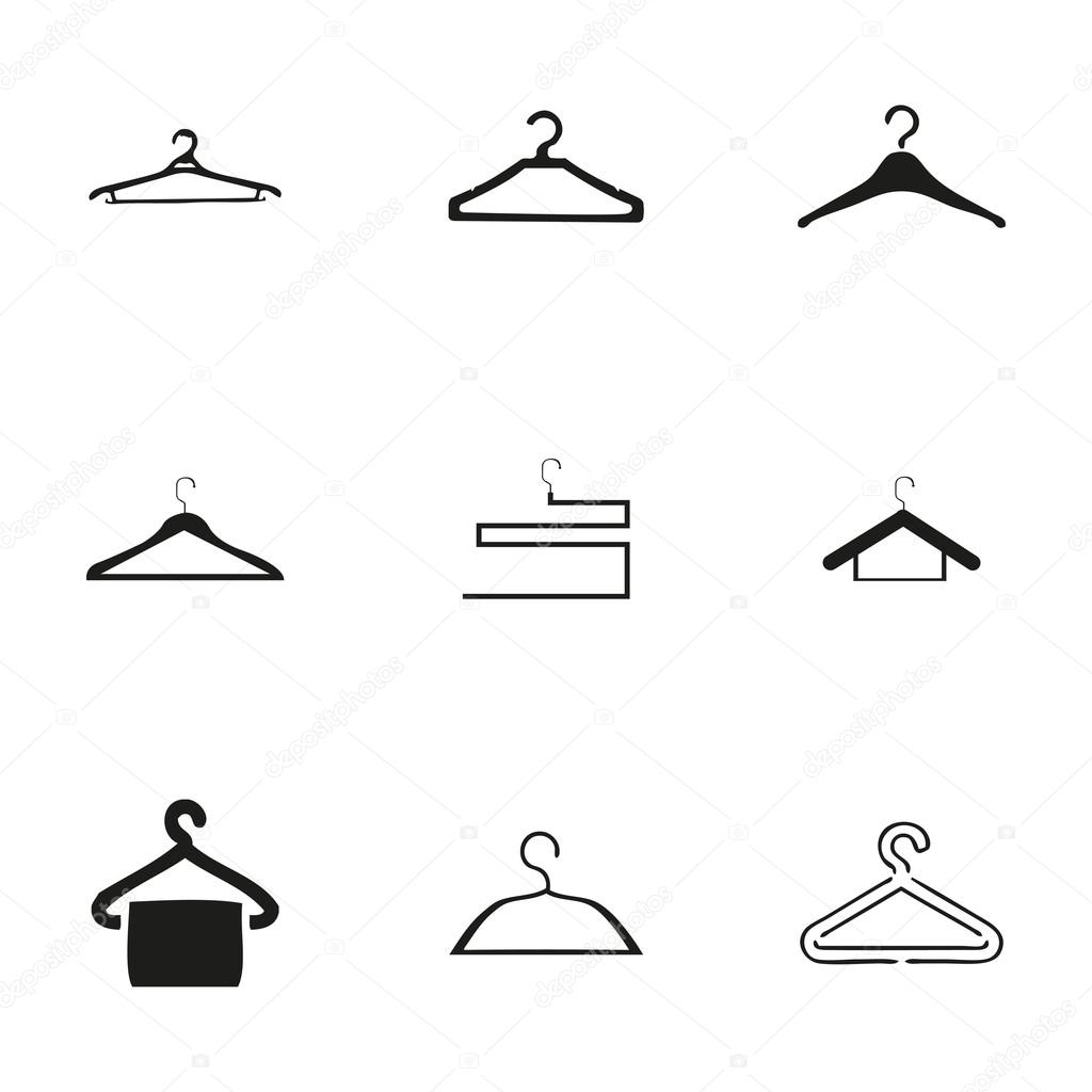Vector hanger icons set ??? Stock Vector ?? annexs 72391633