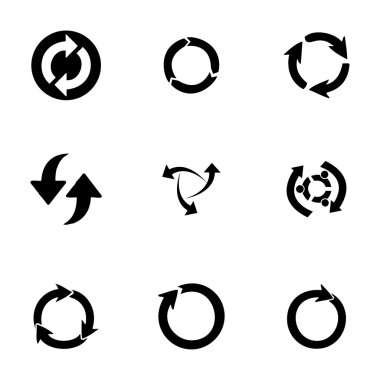 Vektör yenileme Icons set