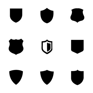 Vektör kalkan Icons set