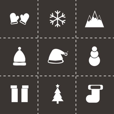 Vektör kış Icons set