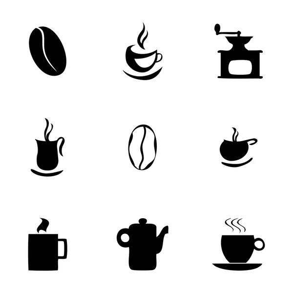 Conjunto de iconos de café vectorial — Archivo Imágenes Vectoriales