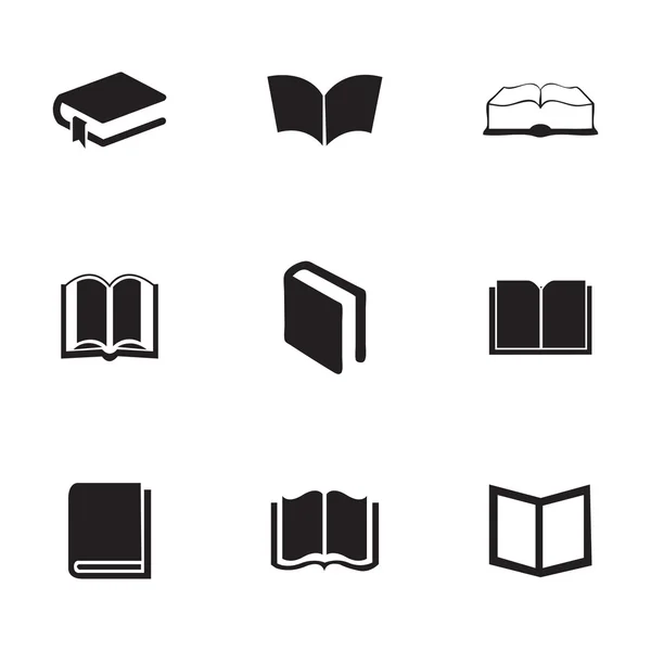 Conjunto de iconos de libro de escuela vectorial — Vector de stock