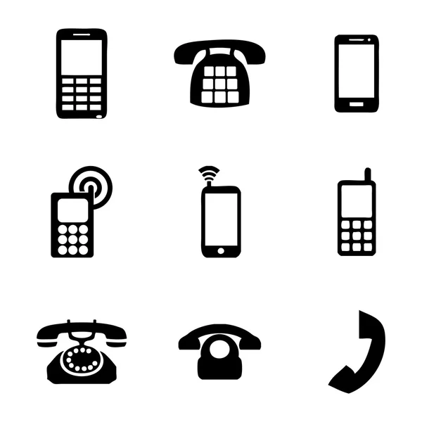 Vector iconen telefoontoestel — Stockvector