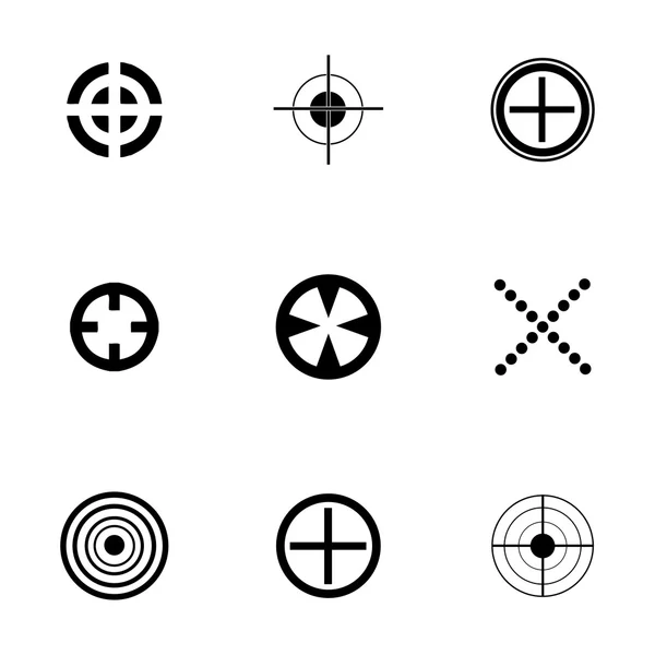 Vector target icons set — Stock Vector