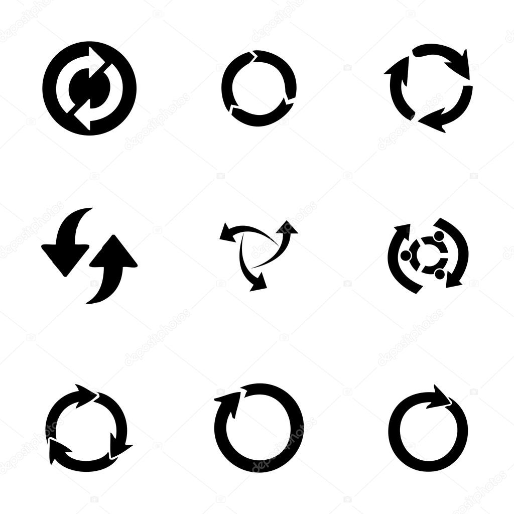 Vector refresh icons set