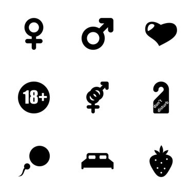 Vektör aşk Icon set