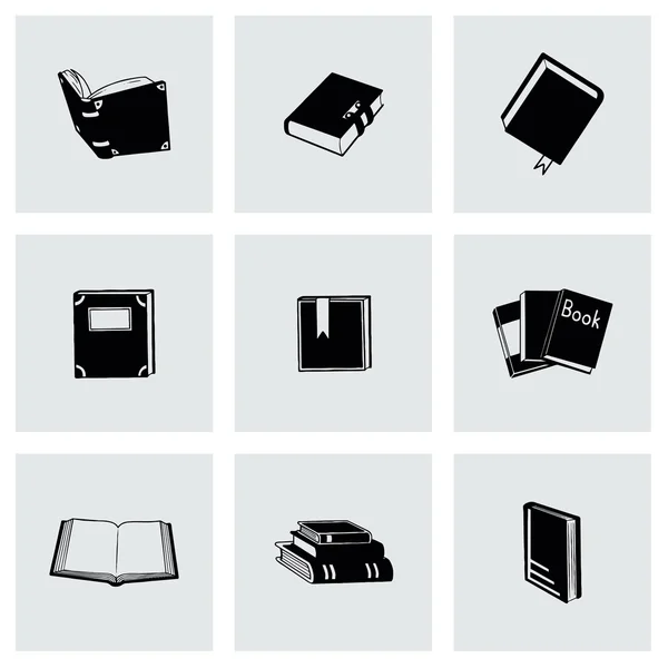 Vector Book icon set — Stock Vector