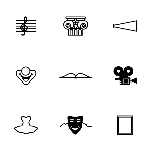 Conjunto de iconos cultura vectorial — Archivo Imágenes Vectoriales