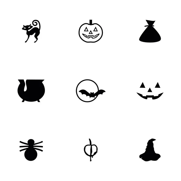 Vector Halloween icon set — Stock Vector