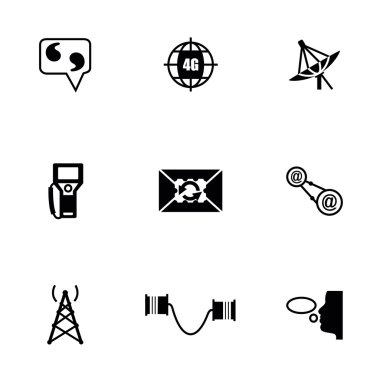 vektör iletişim Icon set