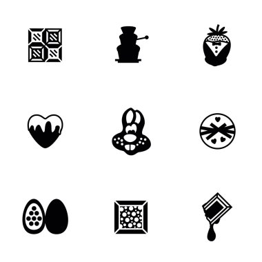 Vektör çikolata Icon set