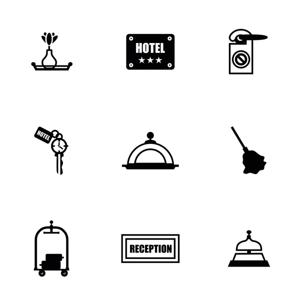 Vektor Hotel Icon Set — Stockvektor