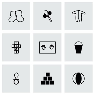 Vektör bebek Icon set