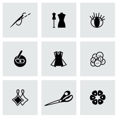 vektör dikiş Icon set