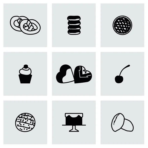 Conjunto de iconos de panadería Vector Fresh — Vector de stock
