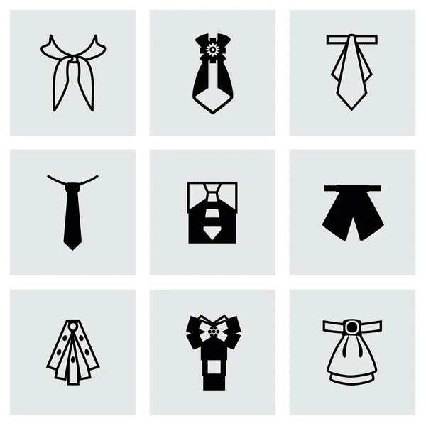 Vektör kravat Icon set — Stok Vektör