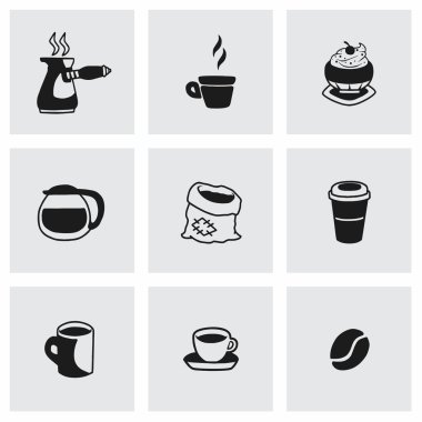 Vektör kahve Icon set