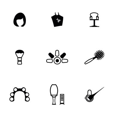 Vektör Kuaför Icon set