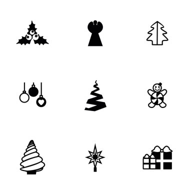 Vektör Noel ağaçları Icon set