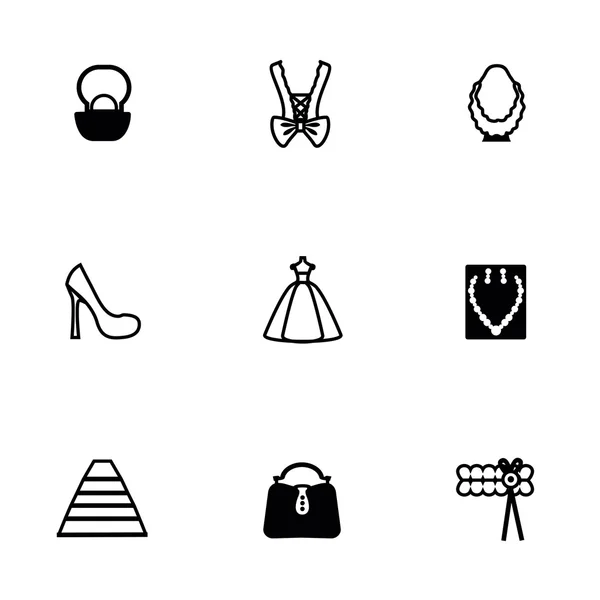 Conjunto de iconos de novia vectorial — Archivo Imágenes Vectoriales