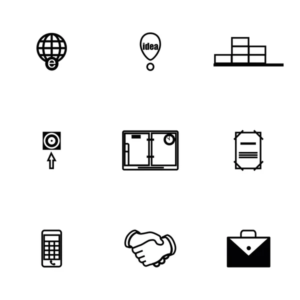 Conjunto de iconos empresariales vectoriales — Archivo Imágenes Vectoriales