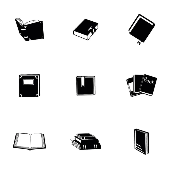 Vector Book icon set — Stock Vector