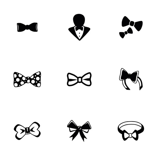 Vector Bow ties icon set — Stock Vector