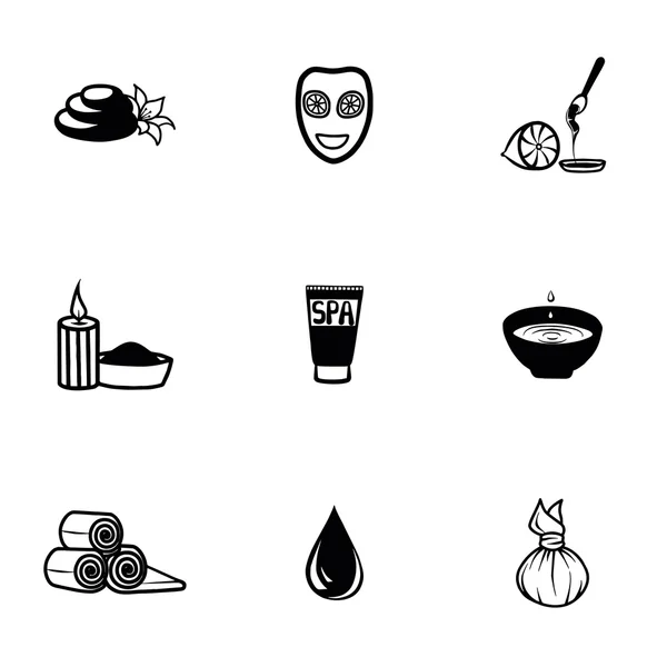 Set de iconos de spa vectorial — Archivo Imágenes Vectoriales