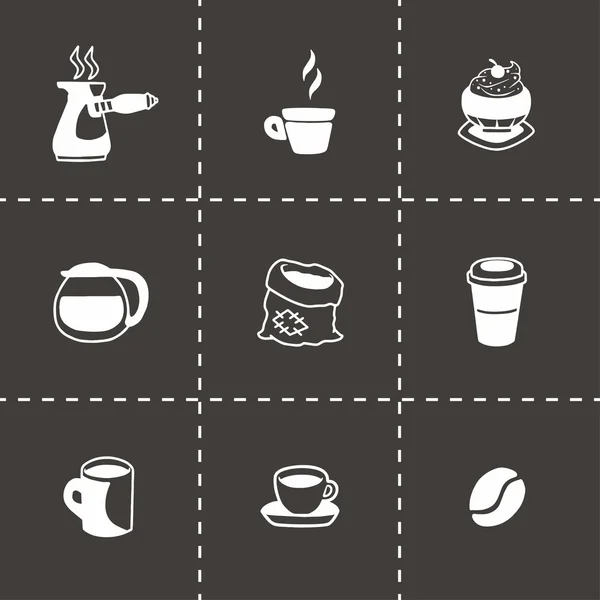 Conjunto de iconos de Vector Coffe — Archivo Imágenes Vectoriales