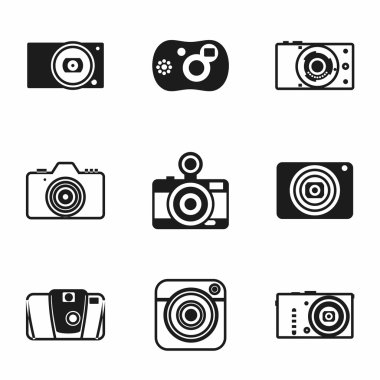 Vektör kamera Icon set