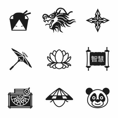 Vektör Çin Icon set