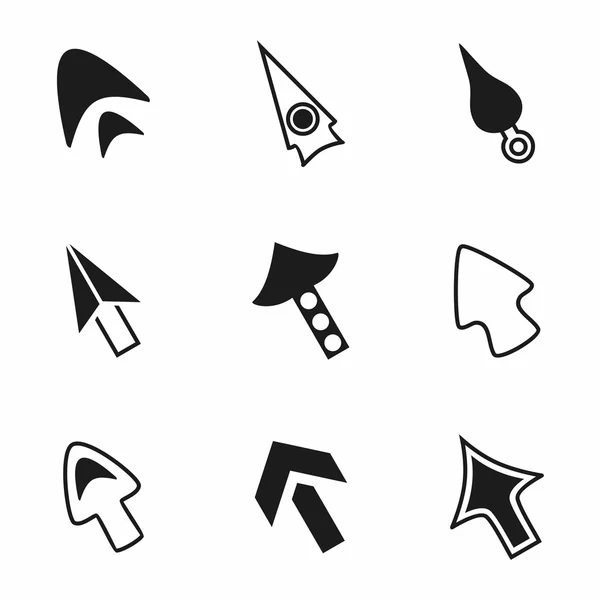 Conjunto de iconos de cursor vectorial — Vector de stock