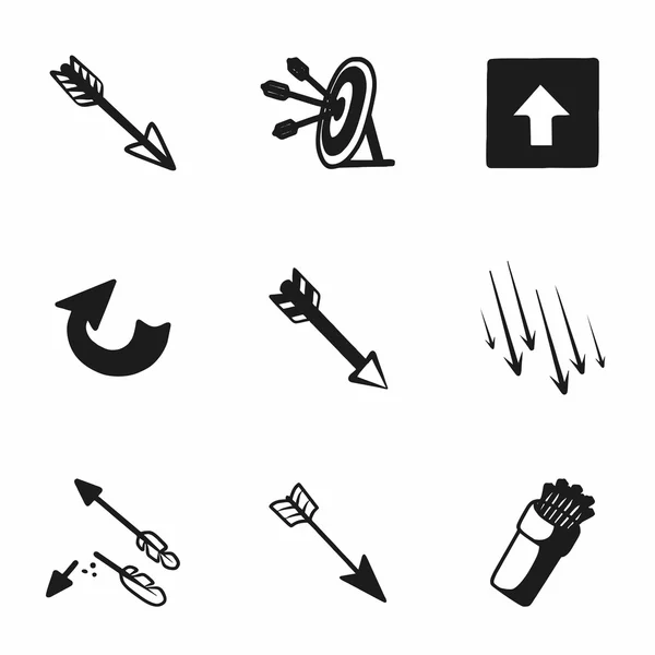 Vector arrows icon set — Stock Vector