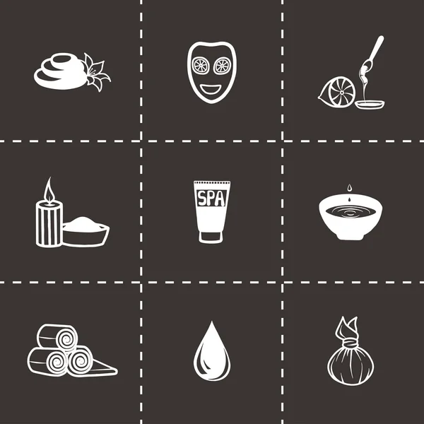 Set de iconos de spa vectorial — Vector de stock