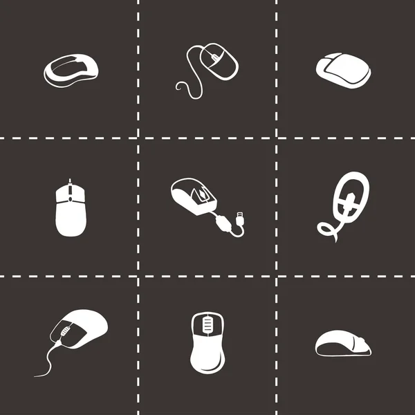 Conjunto de iconos del ratón del ordenador vector — Vector de stock