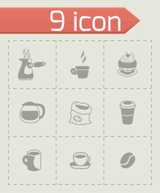 Vektör kahve Icon set