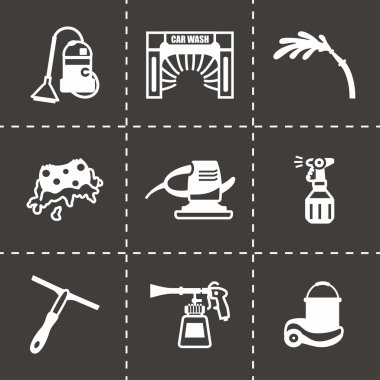 Vektör Oto yıkama Icon set