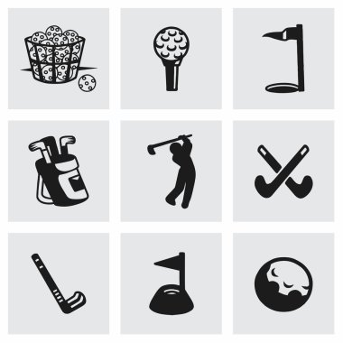 vektör golf Icon set