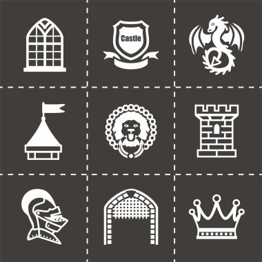 Vektör Castle Icon set