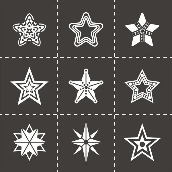 Vector estrellas icono conjunto — Archivo Imágenes Vectoriales