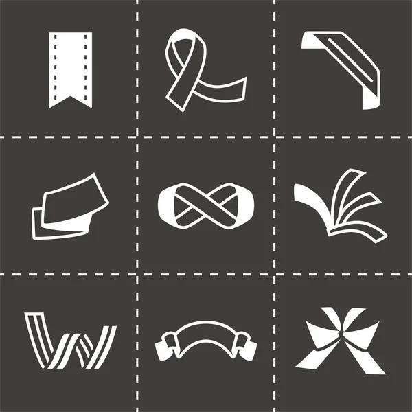 Vector Ribbon icon set — Stock Vector