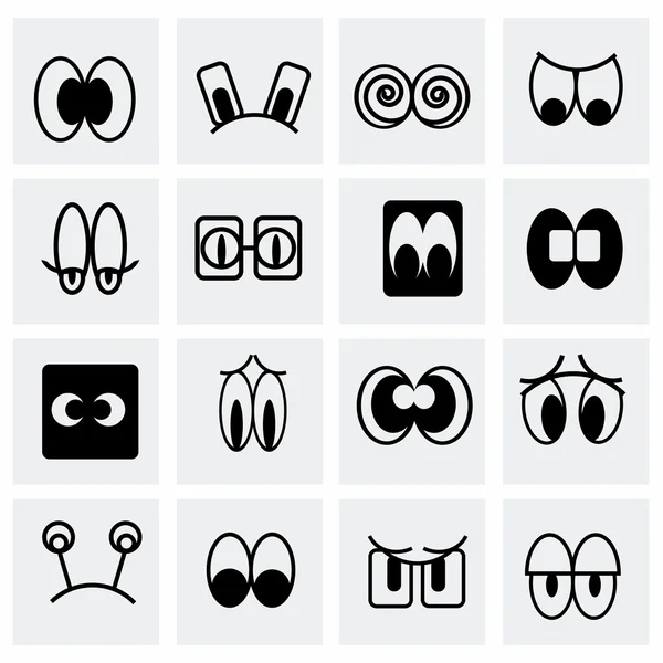 Conjunto de ícones de desenho animado vetorial — Vetor de Stock